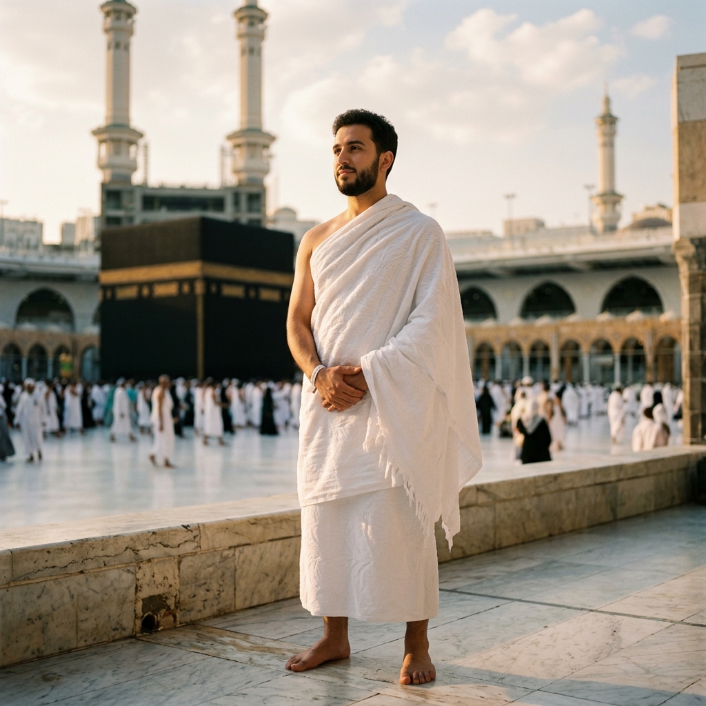 Jamaah Umroh Pria di Mekkah